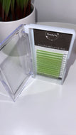 Beauty by Kaylina Rei Eyelash Extension Color Tray .07 U Curl -Green