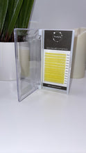 Load image into Gallery viewer, Beauty by Kaylina Rei Eyelash Extension Color Tray .07 U Curl -Yellow
